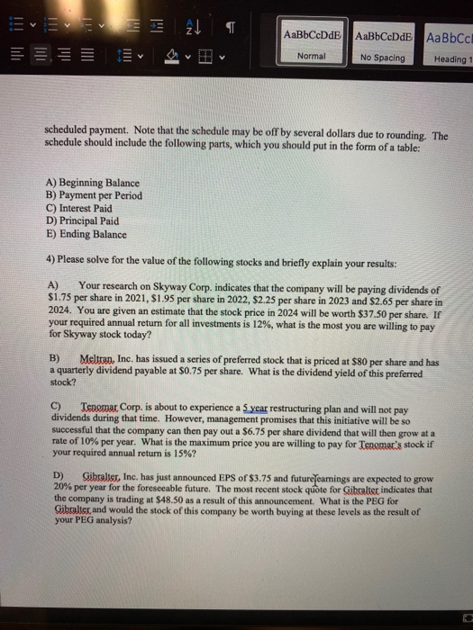 question marks (round to the nearest whole number where applicable): PV Y