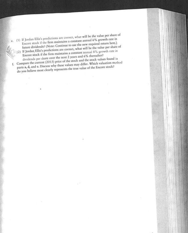 E (2) dont solve it. Thanks Integrative Case 3 Encore International In
