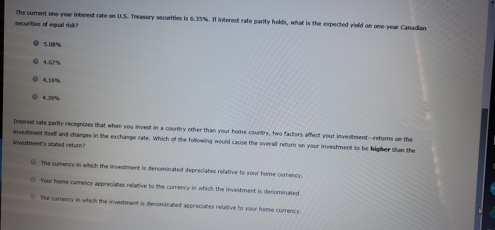 172 4. Interest rate parity The rise of globalization is due to