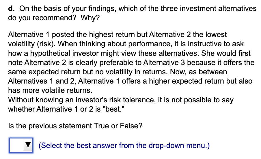 over the period 2019-2022: Using these assets, you have isolated the three
