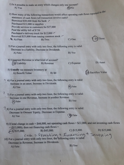  1) Is it possible to make an entry which changes only