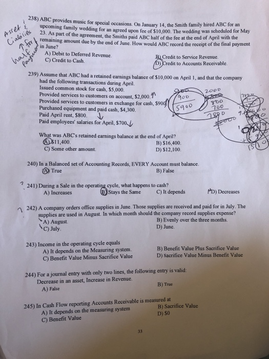 one account? A) Yes ONo 2) How many of the following transactions