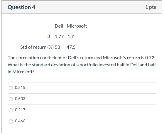 Please with full explained steps Question 4 1 pts Dell Microsoft