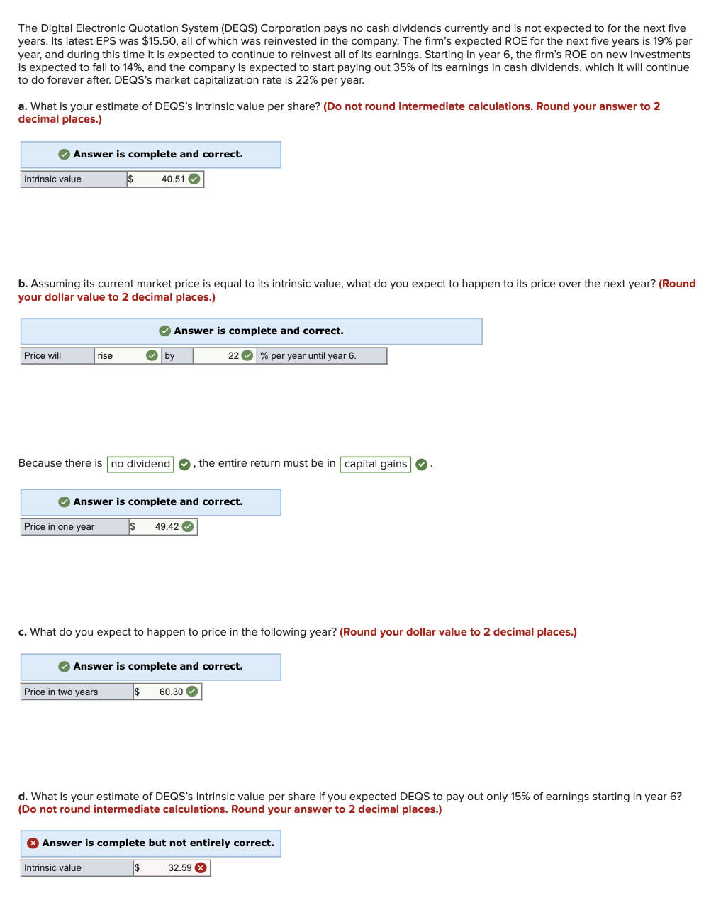 I need help on just D) The Digital Electronic Quotation System (DEQS)