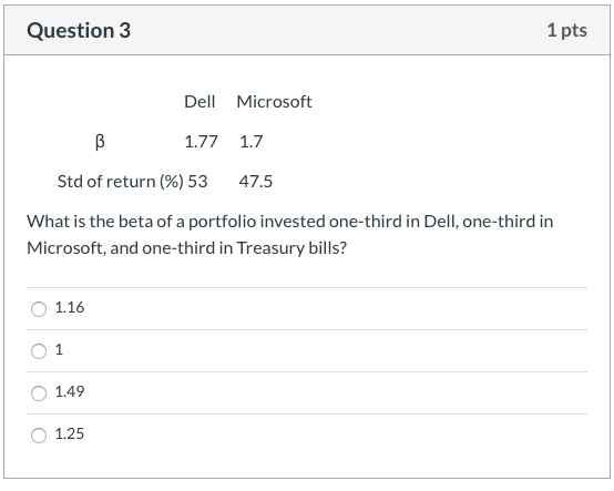  Please with full explained steps Question 3 1 pts Dell Microsoft