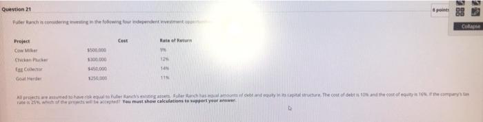 debts to the outs: 165.comcony when you must show calculations to support