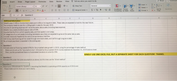 formulas for how you get the answers aswell L | i Heme