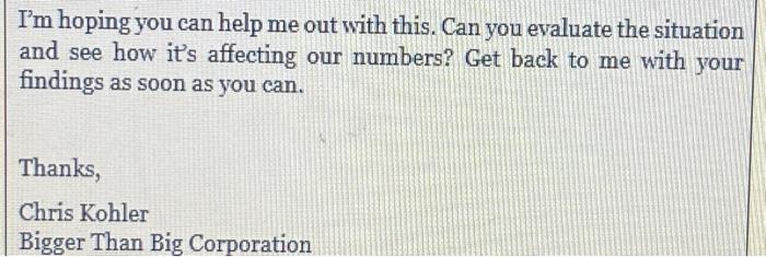 and Corporate Governance SCENARIO You have received the following email from your