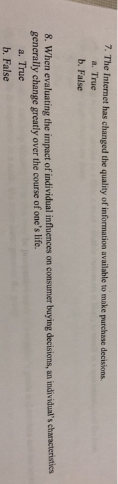 equipment than labor in the production process a. True b. False 7.