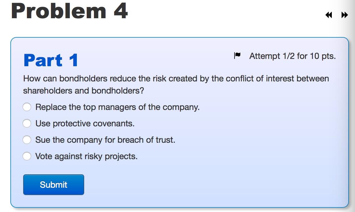 Problem 4 Part 1 | Attempt 1/2 for 10 pts. How