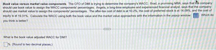 copy its content into a spreadsheet. DMI Balance Sheet ($ in thousands)