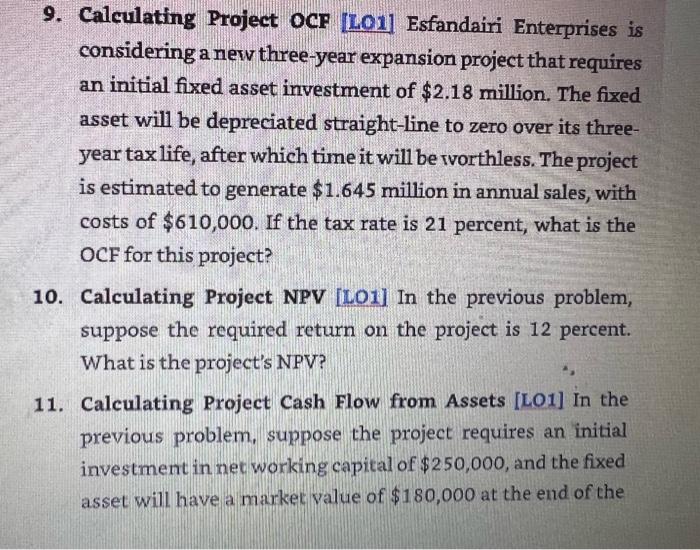 info, thanks project. What is the project's Year 0 net cash flow?