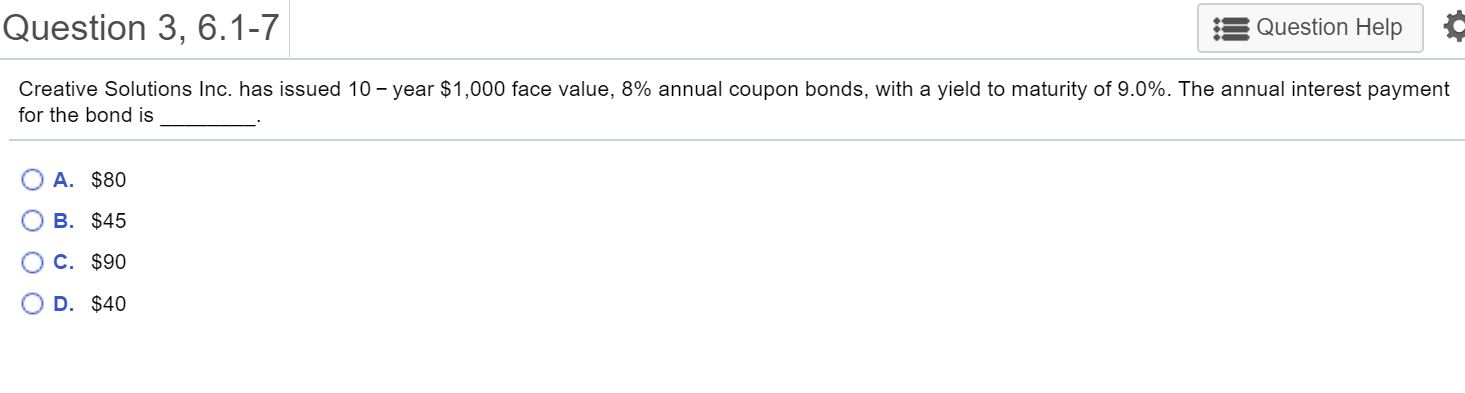 please show work Question 3, 6.1-7 Question Help Creative Solutions Inc. has