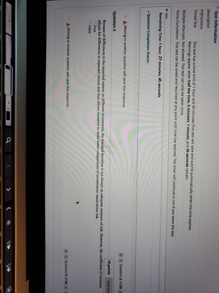 limit of 1 hour and 30 minutes. This test will save and