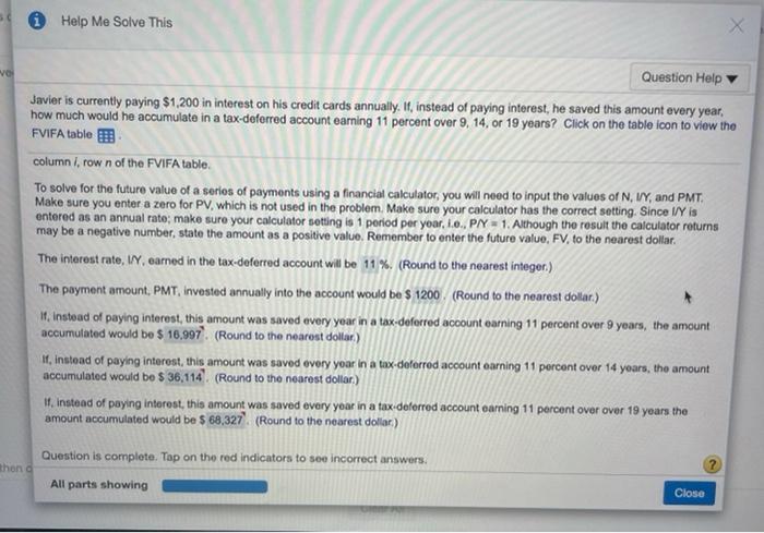paying $1,200 in interest on his credit cards annually. If, instead of