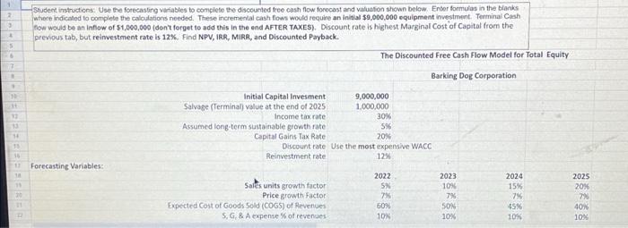 facts Barking Dog Corp Cost of Capital Given Optimal Capital Structure 25