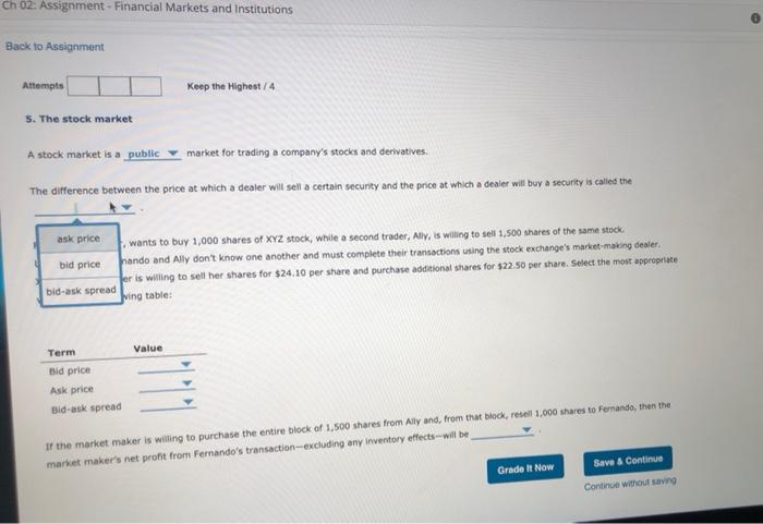 stock market A stock market is a public market for trading a