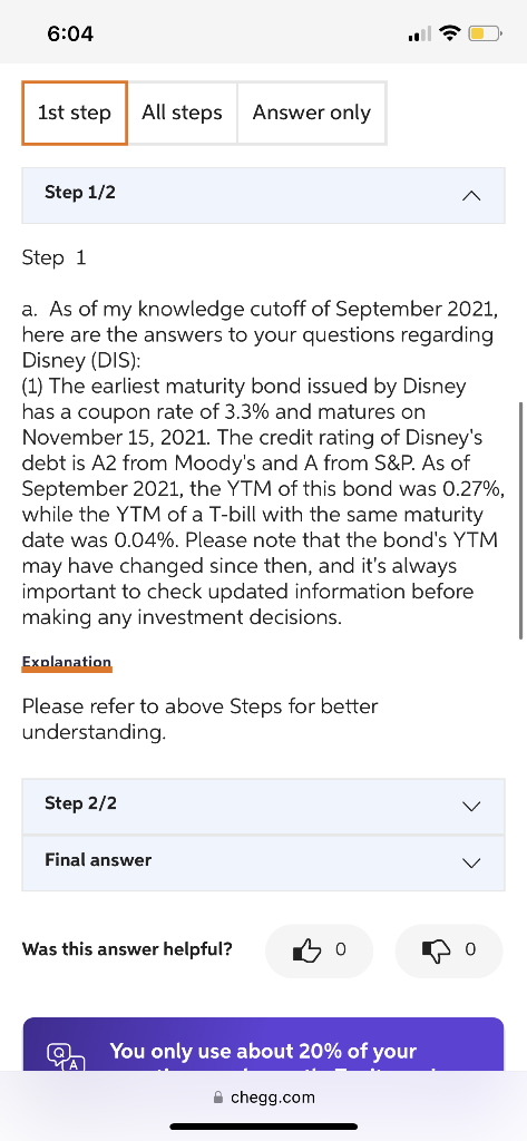 with ur reasonings. Dont need to use all the information from answers