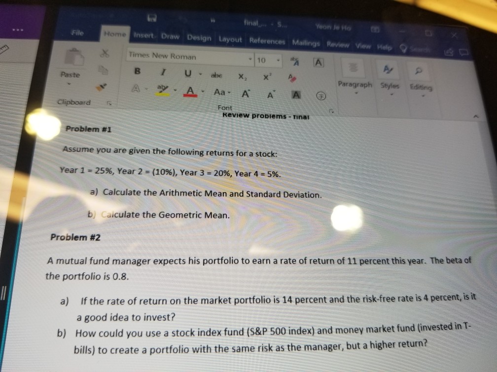 I have a question regarding Problem #2 b). inal S File