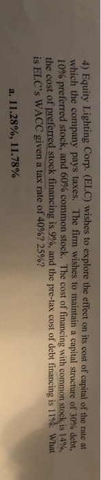  Please solve problem using hand written formula. Thank you! Answers are