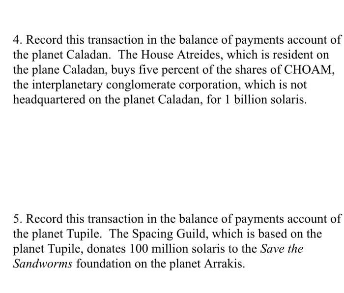 & 17 (F&T ch. 13). The transactions below come from Dune by