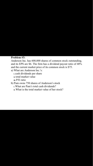 will each investor receive and how much will they pay? Question #1: