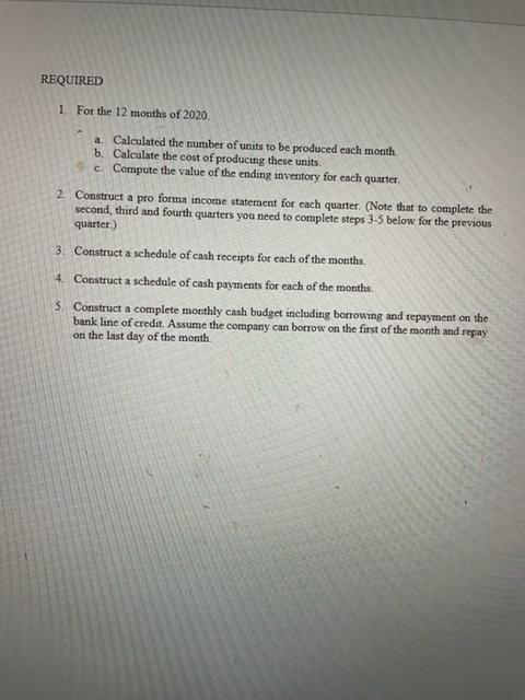 answer the questions that follow December 31, 2019 Balance Sheet ASSETS LIABILITIES