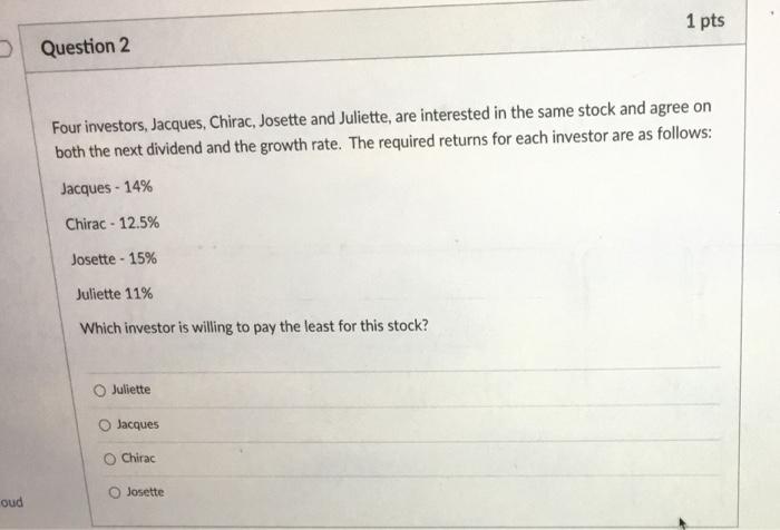 and bust conditions, what will determine their expected returns? The returns in