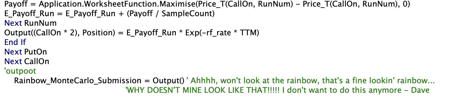 of those basic inputs - ask Dave what these are for! Dim