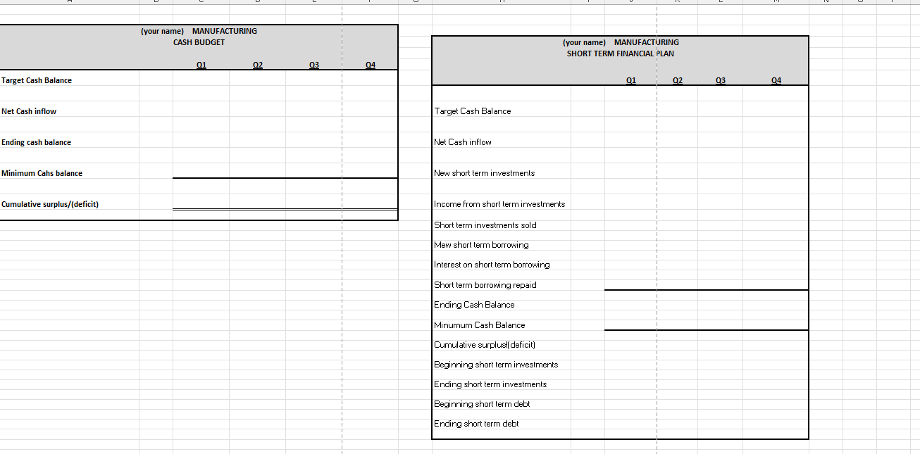 understanding this! Please answer in 4 excel sheets and show the math!