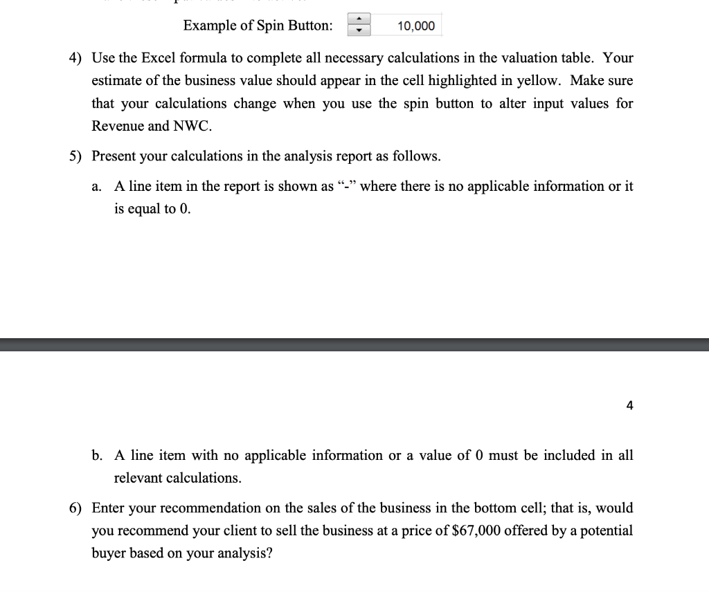 NWC 20,000 3,905 10,000 2. Use the following information to complete a