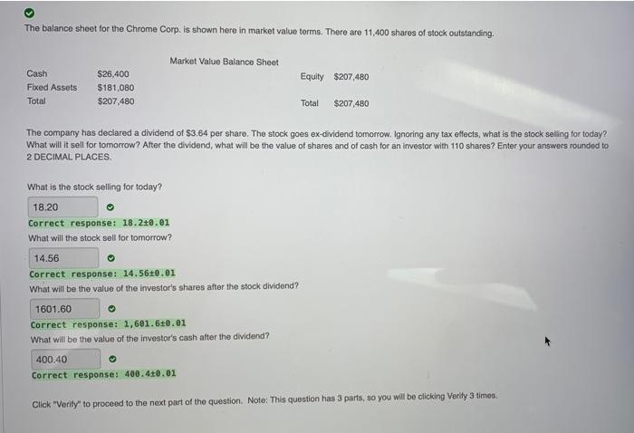  The balance sheet for the Chrome Corp. is shown here in