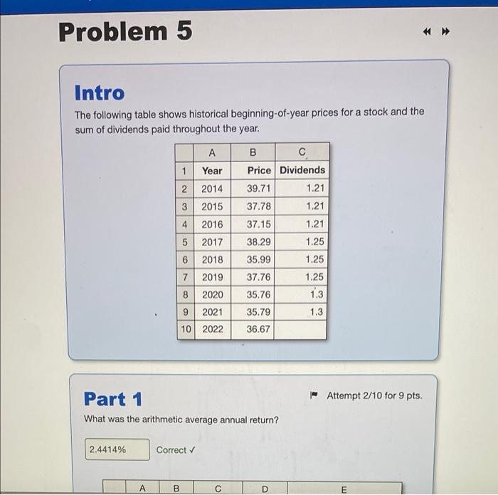 problem 5 : need part 2please answer both right for an upvote