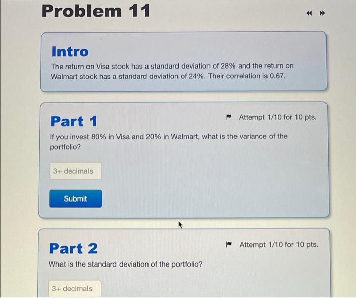  PLEASE DO ALL QUESTIONS FOR A THUMBS UP Problem 11 Intro