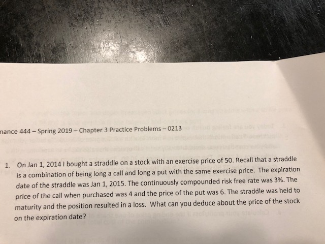  nance 444-Spring 2019-Chapter 3 Practice Problem s 0213 I bought a