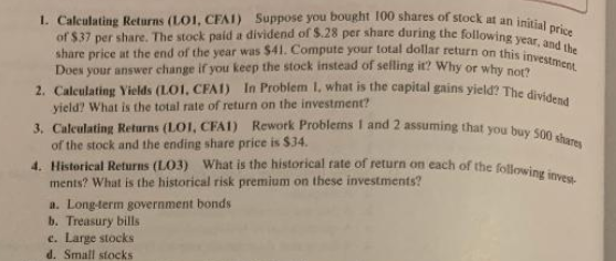 Does your answer change if you keep the stock instead of