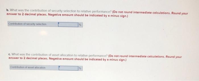 following information regarding the performance of a money manager in a recent