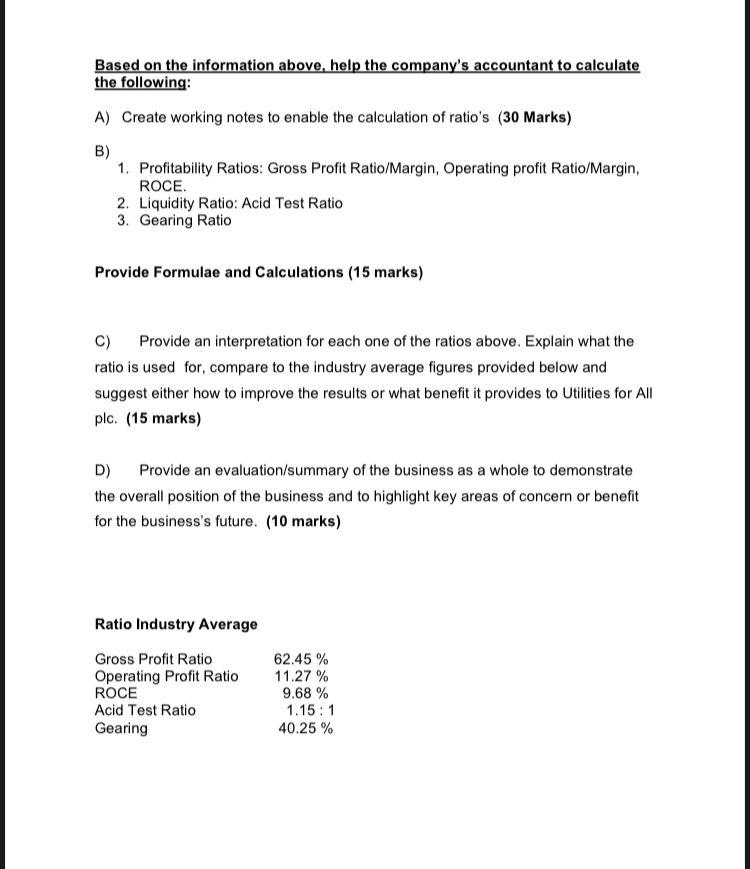 Panpoint plc wanted to evaluate the performance of the company for the