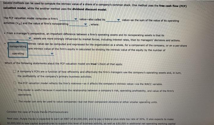 where: value-as the sum of the value of its operating From a