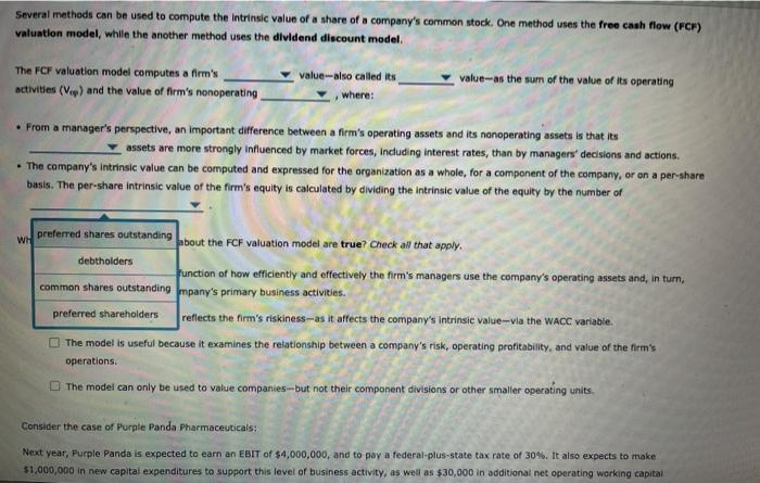 manager's perspective, an important difference between a firm's operating assets and its