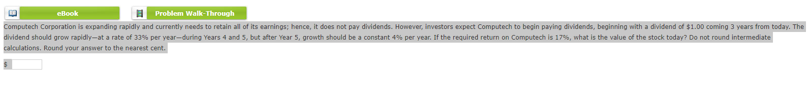  alculations. Round your answer to the nearest cent