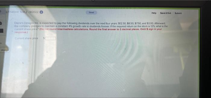  5 gEnabled 2-w2022 wi Help Save & Ex Submit Dine's Designs