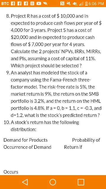  Answer question 9 only, please? Thank you. BTC FEEDS N4d -