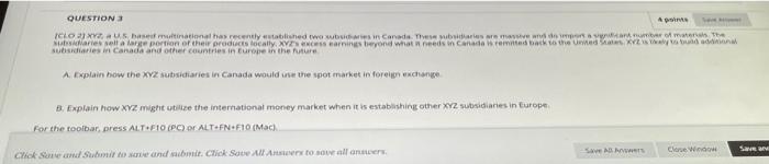Urgenttt QUESTION ARA IGLO X Usbased multinational has recently established two wir