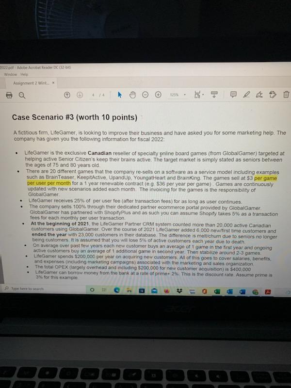 2 Wint... * 1255 The CEO of LifeGamer, Pat Millerano has asked