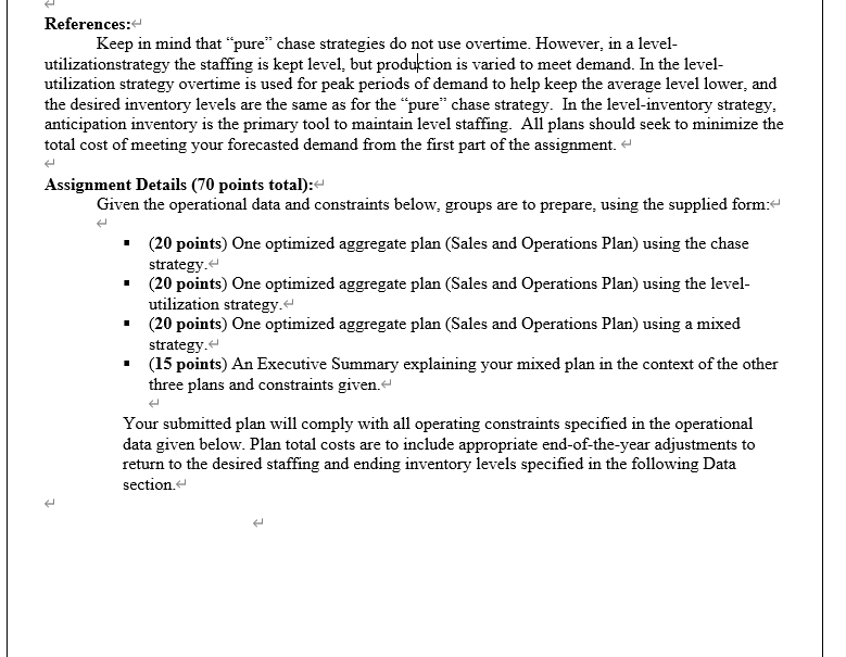  References: Keep in mind that pure chase strategies do not use