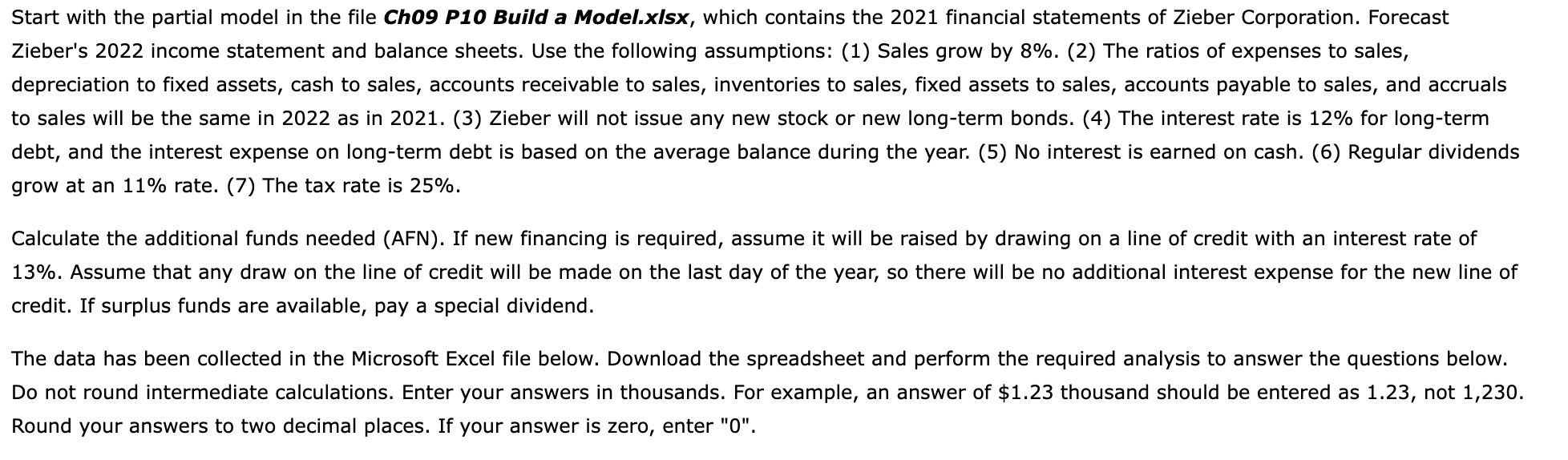 Start with the partial model in the file Ch09 P10 Build