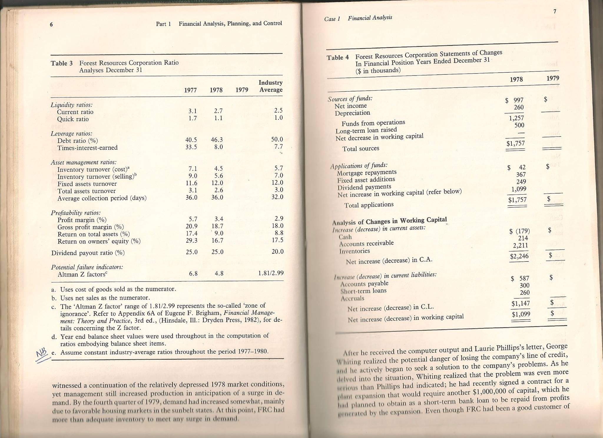 the questions in full details. Thanks in advance! :) Case 1: Financial