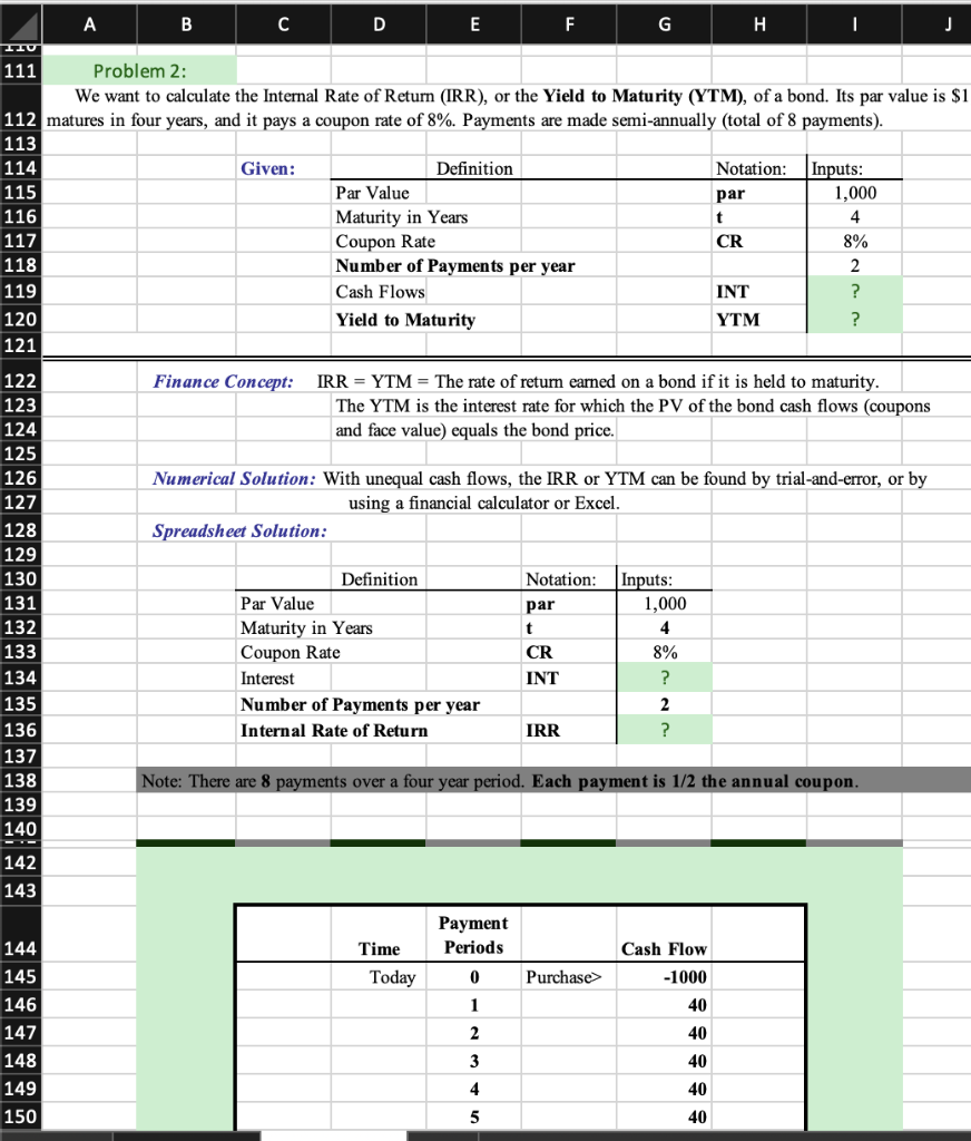 PLEASE WORK IT ON EXCEL AND SHOW WHAT YOU FILL IN THE