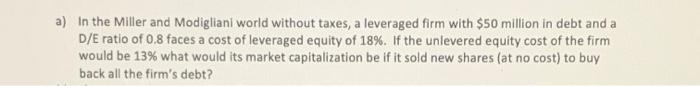  can you please provide a full solution a) In the Miller